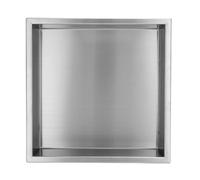 Enki Brushed Steel Shower Niche 300X300