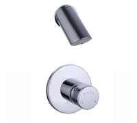 ENKI BT4026KIT Vision Non-Concussive 1 Outlet Shower System, Chrome | Easy Install, Fittings Included, Rainfall Shower Head, Shower Mixer Set, Modern Bathroom