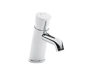 ENKI BT4303 Vision Non-Concussive Commercial Basin Mixer Tap, Chrome | Cloakroom Tap, Single Lever, Modern Bathroom