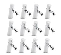 ENKI BT4303X12 Vision Non-Concussive Commercial Basin Mixer Tap, Chrome | Solid Brass, Easy Install, Fittings Included, 1-Year Guarantee, Cloakroom Tap, Single Lever, Modern Bathroom