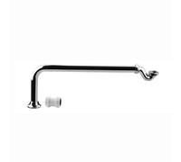 Enki Chrome Modern Traditional Bathroom Brass Cut To Size Exposed Shallow Seal Bath Trap & Pipe Set For Freestanding Roll Top Tub