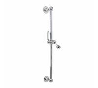 Enki Chrome Modern Traditional Bathroom Solid Brass Adjustable Bracket Universal Fit Swivel Ball Connector Shower Slider Rail Kit