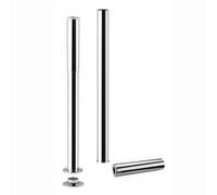 Enki Chrome Traditional Modern Bathroom Brass Adjustable Shroud Standpipes For Freestanding Roll Top Bath Tub 2-Piece (Diam) 38mm