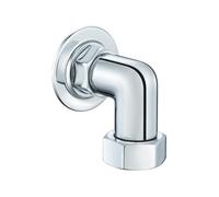 Enki Downton Chrome Silver Modern Contemporary Bathroom Solid Brass 3/4" Water Inlet Outlet Replacement Part Return To Wall Bend