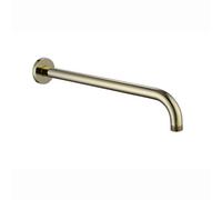 Enki English Gold Modern Traditional Bathroom Brass Wall Mounted Round 1/2" Connection Replacement Part Fixed Shower Arm 320mm A18