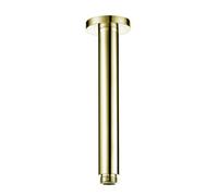 Enki English Gold Traditional Modern Bathroom Brass Ceiling Mounted Round 1/2" Connection Replacement Part Shower Arm (L) 255mm
