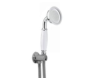 ENKI EO014 Traditional Hand Shower Kit Hose Wall Bracket Outlet Chrome White