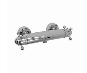 ENKI, Gallant, T50, Chrome, Thermostatic Shower Mixer Valve, Solid Brass, Anti-Scald Device, Constant Temperature Control, Traditional Design, Easy to Install, 1-Year Guarantee