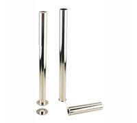 Enki Gold Traditional Modern Bathroom Brass Adjustable Shroud Standpipes For Freestanding Roll Top Bath Tub 2-Piece (Diam) 38mm