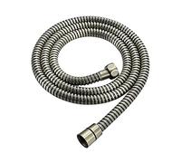 ENKI, H02, Shower Hose, Antique Brass, Flexi Bathroom Shower Head Hose Pipe Replacement, Standard 8mm Bore Diameter, 150cm Length, Modern or Traditional Bathroom Design