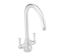 ENKI KT127 Icon Modern Filter Kitchen Tap, Chrome, Drinking Water | Under Sink Filter Compatible