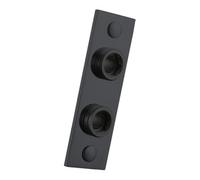 Enki Matt Black Modern Bathroom Easy Fix Screw-In Rectangular Wall Plate For Vero Exposed Thermostatic Mini Bar Shower Valves P33