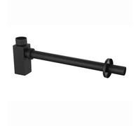 Enki Matte Black Sqaure Solid Brass Basin Bottle Trap Waste W58