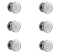 ENKI MP006 6 Shower Jet Body Massagers Spray Spa Chrome Round Bathroom Swivel