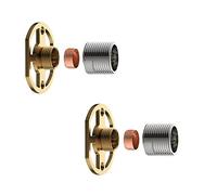 ENKI, P26, Easy Fix Kit Bracket for Thermostatic Mixer Bar, Modern Bathroom Accessories, Solid Brass Body Finish
