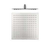 ENKI R24 300mm High Pressure Square Shower Head, Stainless Steel, Rainfall | Anti-Limescale Nozzles, Swivel Spout, 1-Year Guarantee, Rainfall Shower Head Arm, Replacement Arm, Modern, Easy Install