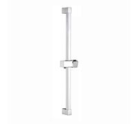 ENKI, S18, Square Shower Slider Rail Bar with Hand Shower Holder Chrome, Square Shower Riser Rail, Chrome
