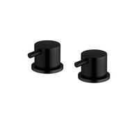 ENKI, SV02, Round 3/4" Deck Bath Side Valves, Pair, Matt Black
