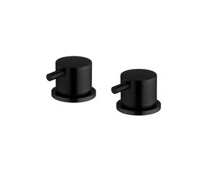 ENKI, SV02, Round 3/4" Deck Bath Side Valves, Pair, Matt Black