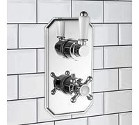 ENKI TSV027 Regent Thermostatic Traditional Concealed Shower Valve, Chrome