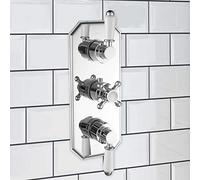 ENKI TSV029 Regent Thermostatic Traditional Concealed Shower Valve, Chrome