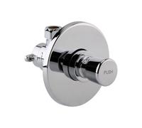 Enki Vision Chrome Modern Contemporary Bathroom Solid Brass Self-Closing Time Adjustable Non-Concussive Concealed Shower Valve