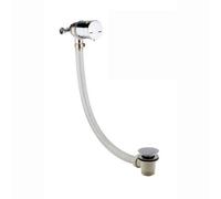 Enki, W59, Bath Filler Waste And Overflow, Bath Filler Mixer Tap, Temperature Control And Clicker Waste, Click Clack, Chrome
