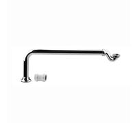 ENKI, Z01, Traditional Exposed Shallow Seal Bath Trap and Pipe, Chrome