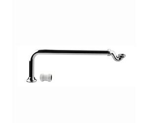 ENKI, Z01, Traditional Exposed Shallow Seal Bath Trap and Pipe, Chrome
