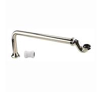 ENKI, Z03, Traditional Exposed Shallow Seal Bath Trap and Pipe, Vintage Gold