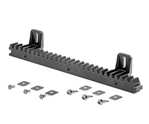 Enkotrade 1 x rack module 4 with steel core for sliding gates, 400 mm length, plastic tooth rail with screws set