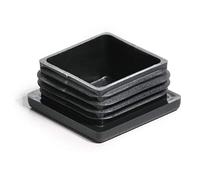 Enkotrade 4 Lamellar Plugs for Square Pipes, 55 x 55 mm, Pipe Cover Made of High-Quality Polyethylene Plastic, Plugs, End Plugs, Caps, Gliders, Pipe Plugs, Square