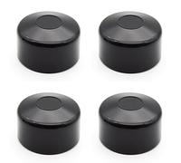 Enkotrade Fence Caps Black for External Dimensions Diameter 40 mm Pipe Caps Made of High-Quality Plastic Pyramid Round Fence Post Caps Post Cover Fence Cover Pack of 4