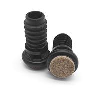 Enkotrade Joint Glides with Slats, Set of 10 for Inner Tubes Diameter 16.5 - 17 mm, Felt Furniture Glides Chair Glides Felt Glides Floor Protection Floor Protector