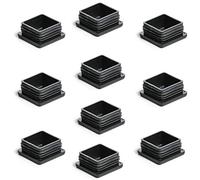 Enkotrade Lamellar Plugs for Square Pipes, 90 x 90 mm, Pipe Cover Made of High-Quality Polyethylene Plastic, Plugs, End Plugs, Caps, Gliders, Pipe Plugs, Square Pack of 10