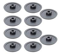 Enkotrade Pack of 10 Torx T40 Screw Covers, Anthracite, Plastic, Grey (Charcoal)