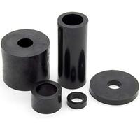 Enkotrade Pack of 100 spacer sleeves for M6, 12 x 6.3 x 10 mm, round plastic washers, spacers, bearing bushes, spacers, threaded sleeves