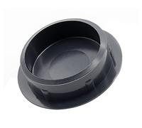 Enkotrade Pack of 12 cover plugs in anthracite, 30 x 25 mm, bore hole diameter 25 mm, pipe cover made of high-quality polyethylene, plastic caps, cover cap, plugs, blanking plugs, sealing cap