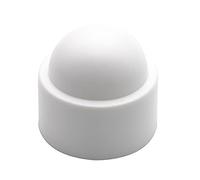 Enkotrade Pack of 12 Hexagonal White Protective Caps for M12, Spanner Size 19, for Screws and Nuts Cover Caps Hex Screws Screw Cap Cover End Caps