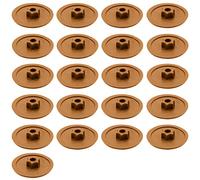 Enkotrade Pack of 21 Brown Torx T25 6-Lobe Decorative Caps for Covering with Head Hole, Insert into Head Hole, Screw Caps