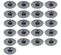 Enkotrade Pack of 21 cover caps for screws, anthracite, Torx T25, 6-lobe, decorative caps for covering with head hole, insert into head hole, screw caps