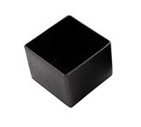 Enkotrade Pack of 21 sliding caps, square chair leg caps, for outer tube dimensions 40 x 40 mm, pipe cover made of high-quality polyethylene plastic, cap, end caps