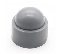 Enkotrade Protective Caps Hexagonal Grey for M14, Spanner Size 22, for Screws and Nuts, Cover Caps, Hexagonal Screws, Screw Caps, End Caps (Pack of 12)