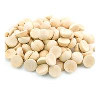 Enkrio 100PCS Half Wood Balls 3/4 Inch Split Wood Balls Unfinished Natural Half Beads for DIY Crafts Gnome Noses Home Decor (20mm)