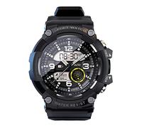 ENKUODE Sport Smart Watch Outdoor Waterproof Fitness Wristwatch Touch Screen Bluetooth Activity Tracker Pedometer Sleep Heart Rate Monitor Call/SMS Reminder Watches For IOS Android (Black)