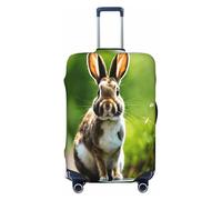 EnkzpoHen Bunny Rabbits Print Elastic Suitcase Cover,Suitable Business Trips and Holidays (S to XL)