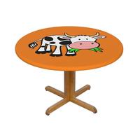 EnkzpoHen Cute Cow Print Tablecloth Water Repellent,Table Cover For Home Restaurant Hotel,120 Cm
