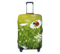 EnkzpoHen Ladybug Daisy Print Elastic Suitcase Cover,Suitable Business Trips and Holidays (S to XL)