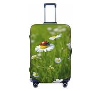 EnkzpoHen Ladybug Daisy Print Elastic Suitcase Cover,Suitable Business Trips and Holidays (S to XL)