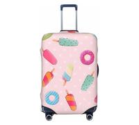 EnkzpoHen Many Colored Ice Cream Print Elastic Suitcase Cover,Suitable Business Trips and Holidays (S to XL)
